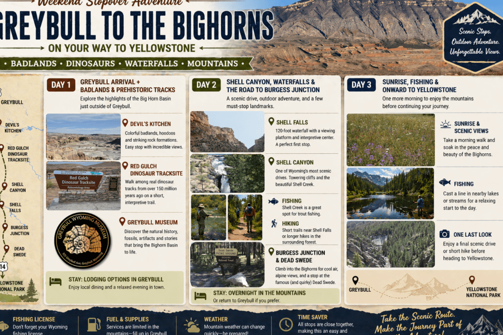 Greybull to the Bighorns on Your Way to Yellowstone or a Weekend&nbsp;Trip