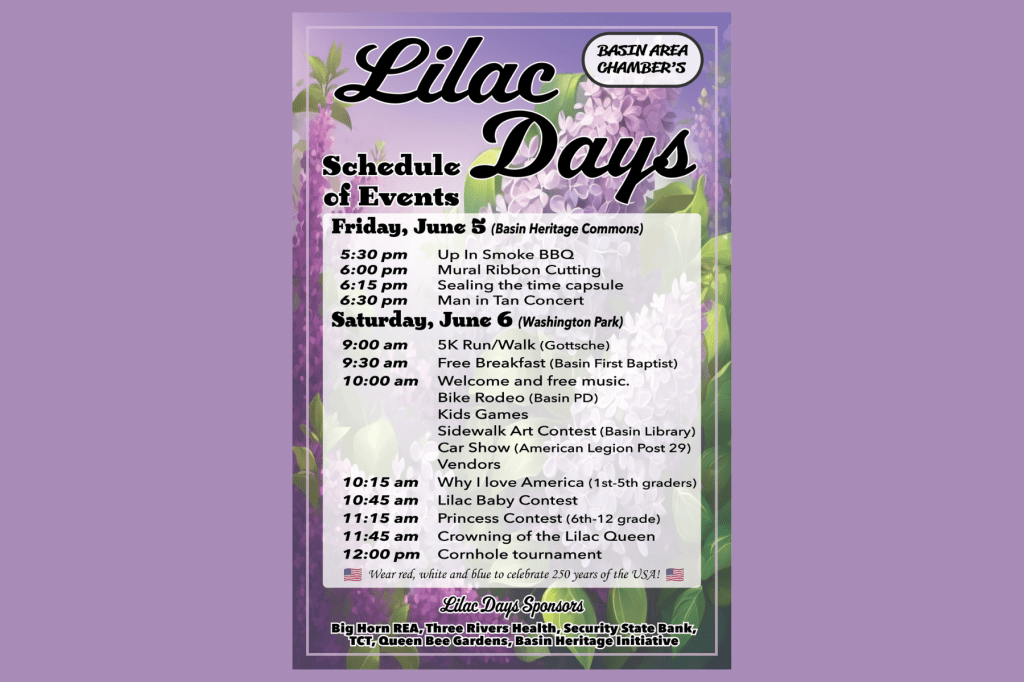 Basin’s Lilac Days Returns June 5-6 with Patriotic Twist for America’s 250th&nbsp;Birthday